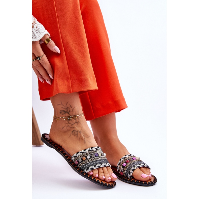 Step in style Sandalia Chanclas Modelo Bellisa CK270P Negro - Pisa con estilo 1