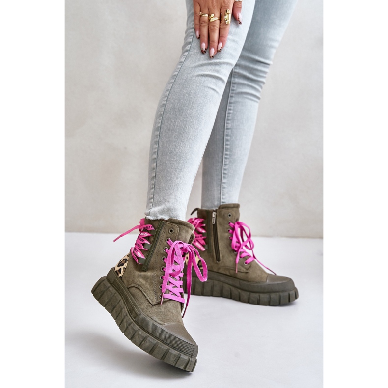 Step in style Botas Modelo Edidda 24BT26-7378 Leopardo/Verde - Paso con estilo 1