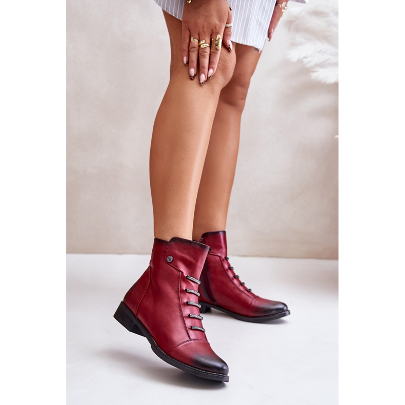 Step in style Botas Modelo Labise ASA62-16 Bordo - Paso con estilo rojo 1