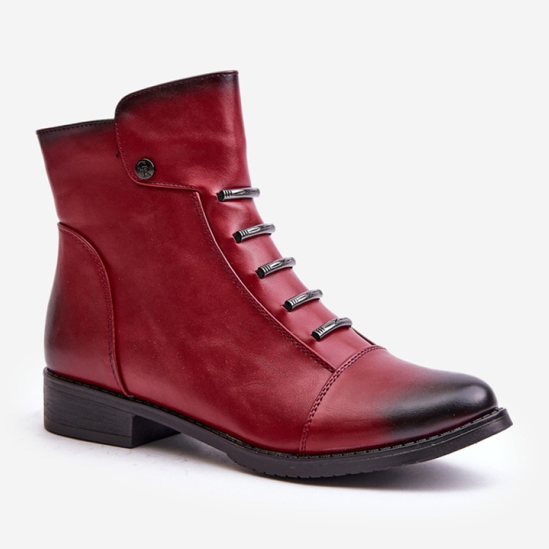 Step in style Botas Modelo Labise ASA62-16 Bordo - Paso con estilo rojo 2