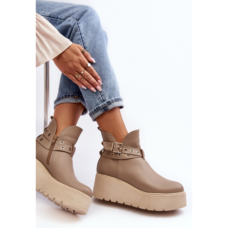 Step in style Botas Modelo Zazoo 1752 Beige - Paso con estilo 2