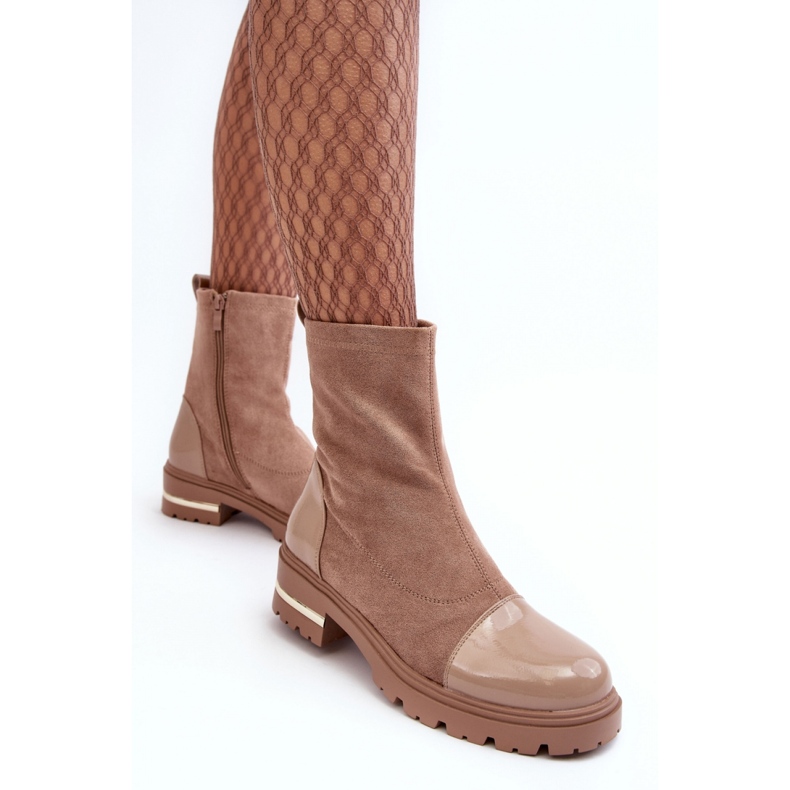 Step in style Botas Modelo Shendete JJ46P Beige - Paso con estilo 2