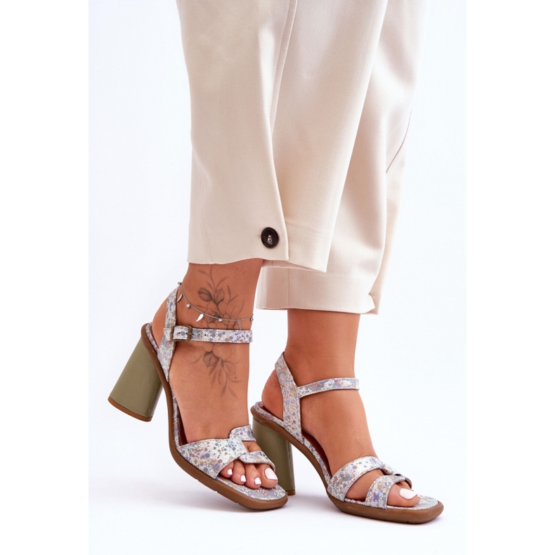 Step in style Sandalias Modelo Maciejka 06029-24 Blanco/H=Verde - Pisa con estilo 1