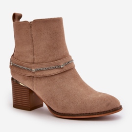 Step in style Botas Modelo Hanalen NS356 Beige - Paso con estilo 2