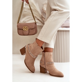 Step in style Botas Modelo Hanalen NS356 Beige - Paso con estilo 3