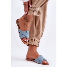 Step in style Sandalia Chanclas Modelo Aversa W-112 Azul Claro - Pisa con estilo 2