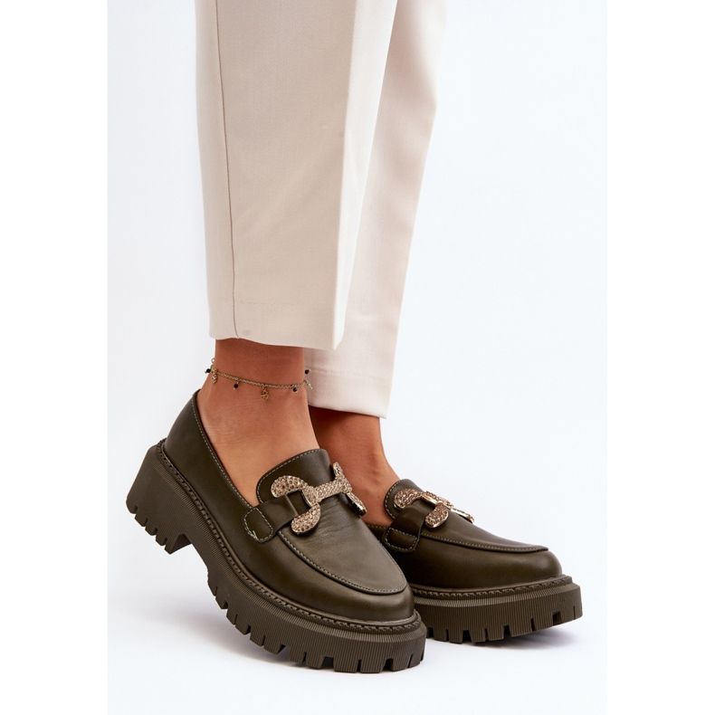 Mocasines Modelo Gargi H8-309 Verde Oscuro - Step in style 1