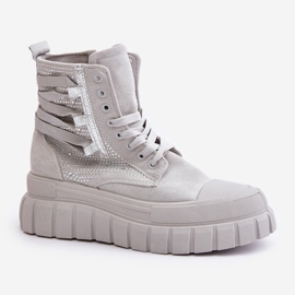Step in style Zapatillas Modelo Zaidria EV-337 Gris - Pisa con estilo 2