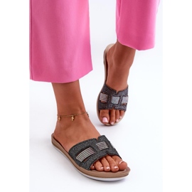 Step in style Sandalia Chanclas Modelo Inblu BA000050 Negro - Pisa con estilo 2