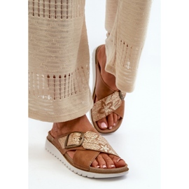 Step in style Sandalia Chanclas Modelo Inblu CN000032 Camel - Pisa con estilo marrón 2