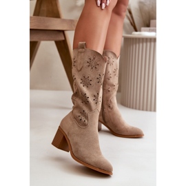 Step in style Botas Modelo Nevilos RMR2337-11 Beige - Pisa con estilo 1