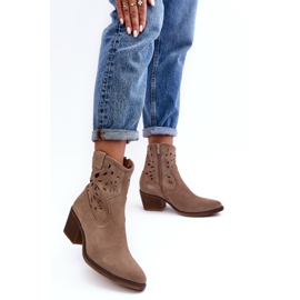 Step in style Botas Modelo Da SN622-20 Ante Beige Oscuro - Paso con estilo 1