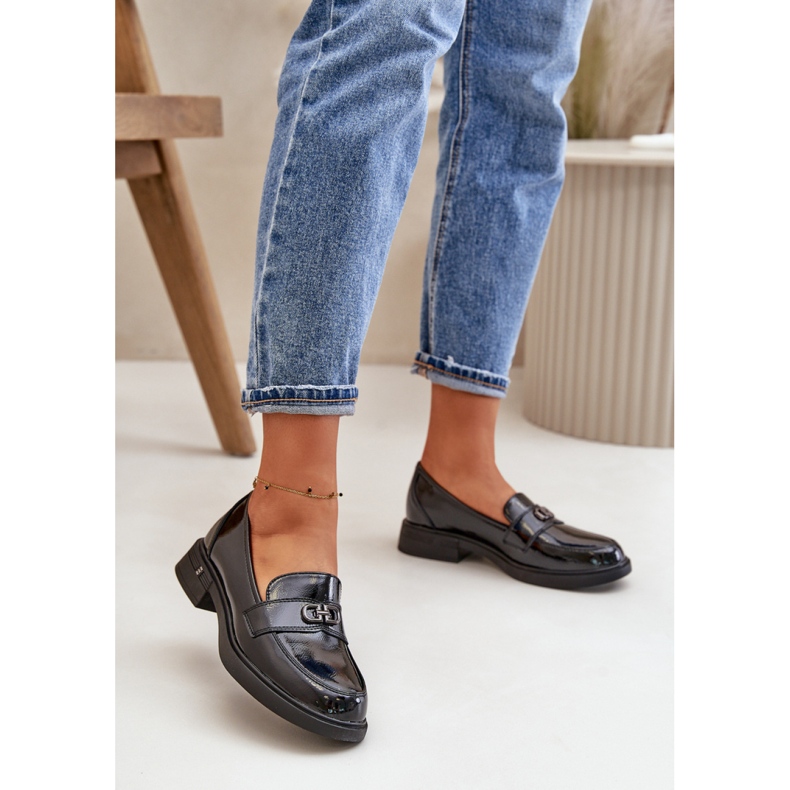 Step in style Mocasines Modelo Vinceza 58409 Lacado negro - Paso con estilo 1