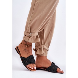 Step in style Sandalia Chanclas Modelo Aversa W-112 Negro - Pisa con estilo 2