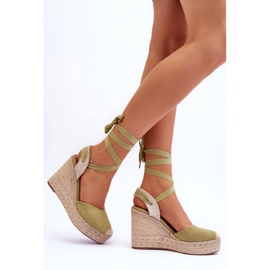 Step in style Sandalias Modelo Lendy QQ-116 Verde - Pisa con estilo 2