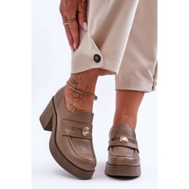 Step in style Zapatos Modelo Dunadia 20148 Piel Beige Oscuro - Pisa con estilo 1