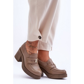 Step in style Zapatos Modelo Dunadia 20148 Piel Beige Oscuro - Pisa con estilo 2