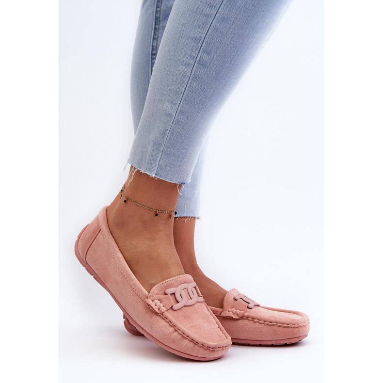 Step in style Mocasines Modelo Rabell DF711 Rosa Claro - Paso con estilo rosado 1
