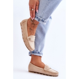 Step in style Mocasines Modelo Castelo JU052 Beige - Paso con estilo 1