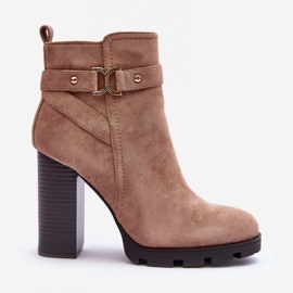 Step in style Botas Modelo Liani F38-1 Ante Beige - Paso con estilo 3