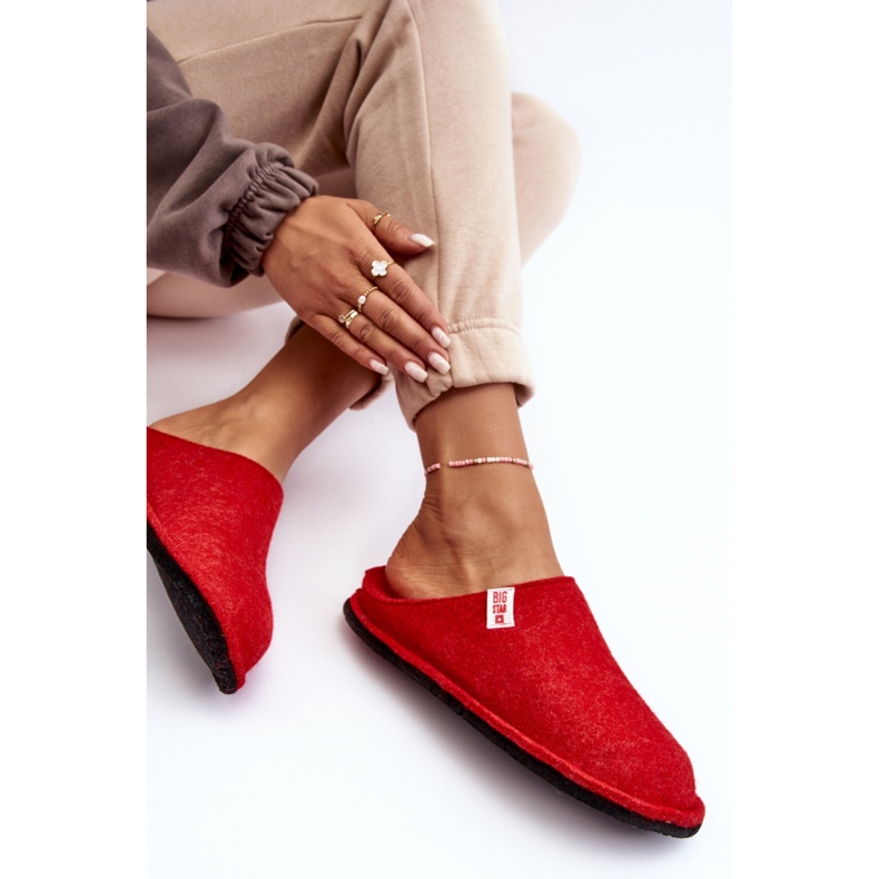 Step in style Pantuflas Modelo Big Star KK276012 Rojo - Paso con estilo 2 Step in style Pantuflas Modelo Big Star KK276012 Rojo - Paso con estilo 2