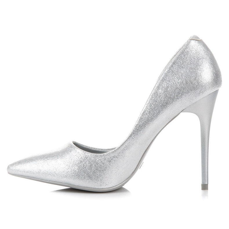 Comer Alfileres de plata gris 1