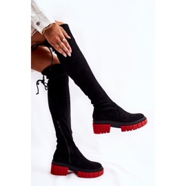 Step in style Botas Modelo Cheera UK105P Ante Negro/Rojo - Paso con estilo 2