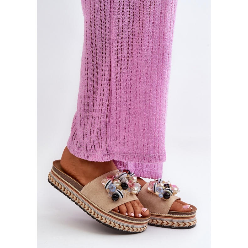 Step in style Sandalia Chanclas Modelo S.Barski HY077 Beige - Pisa con estilo 1