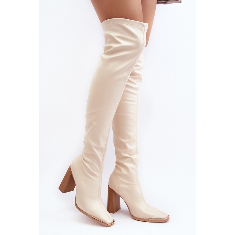 Step in style Botas Modelo Orcella 6028 Beige - Paso con estilo 1