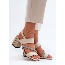 Step in style Sandalias Modelo Da MR38-549 Beige - Pisa con estilo 1
