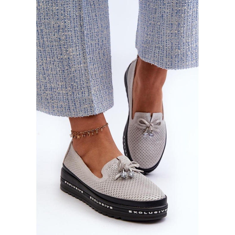 Step in style Mocasines Modelo S.Barski LR400 Plata - Paso con estilo gris 1 Step in style Mocasines Modelo S.Barski LR400 Plata - Paso con estilo gris 1