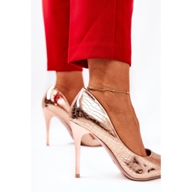 Step in style Tacones Modelo Tissoria LY177-4 Rosa/Oro - Pisa con estilo rosado 2