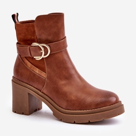 Step in style Botas Modelo Inabelle M767 Camel - Paso con estilo marrón 2