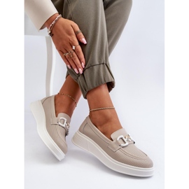Step in style Mocasines Modelo S.Barski LR720 Beige - Paso con estilo 2