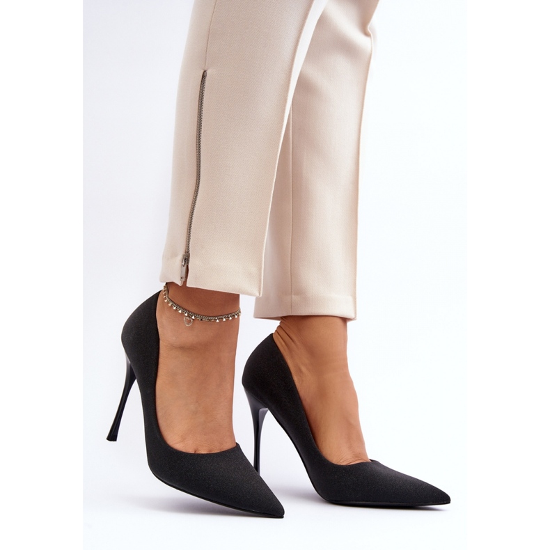 Step in style Tacones Tiberon modelo LE103 Negro - Pisa con estilo 1