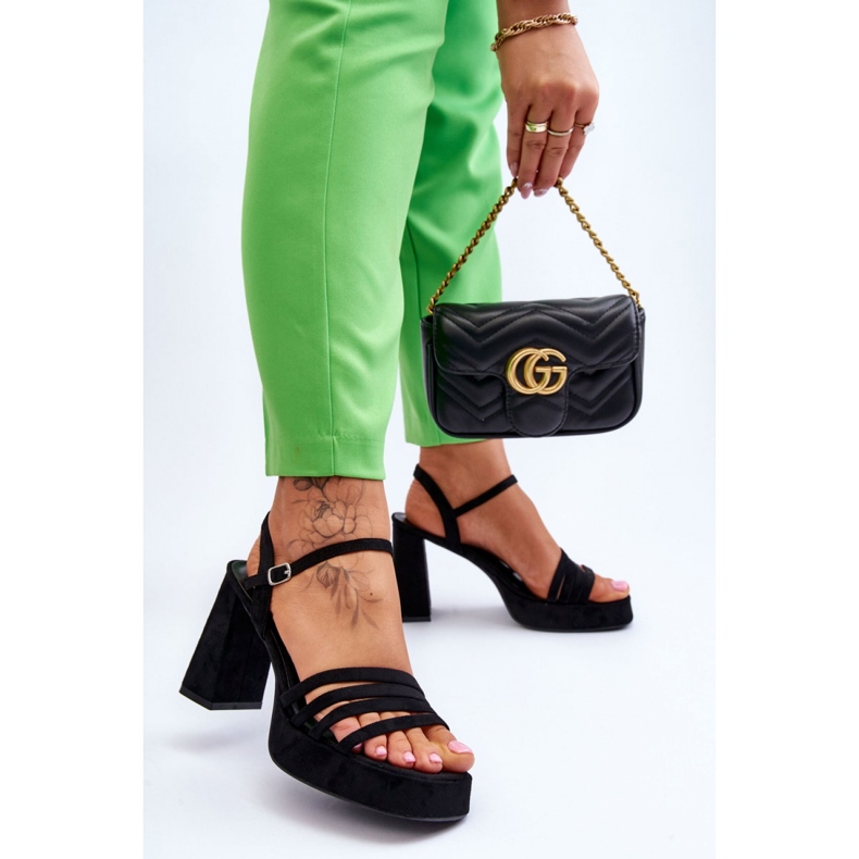 Step in style Sandalias Modelo Verda ZY222 Negro - Pisa con estilo 1