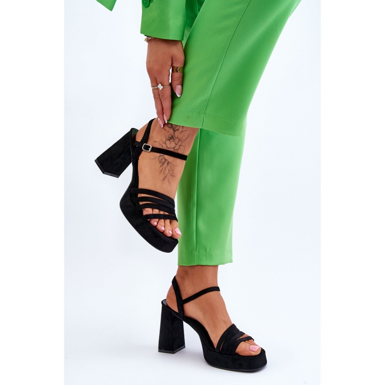 Step in style Sandalias Modelo Verda ZY222 Negro - Pisa con estilo 2