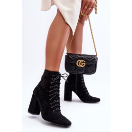 Step in style Botas Modelo Saolio L08-237 Ante Negro - Paso con estilo 2