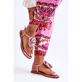 Step in style Sandalias chanclas Modelo Carisma QQ-137 Nude - Pisa con estilo rosado 2