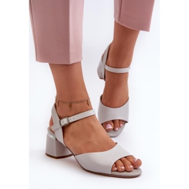 Step in style Sandalias Modelo Sergio Leone SK876 Gris - Pisa con estilo 2