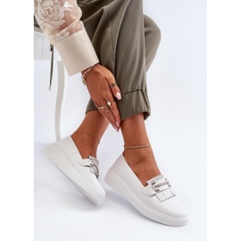 Step in style Mocasines Modelo S.Barski LR590 Blanco - Paso con estilo 2