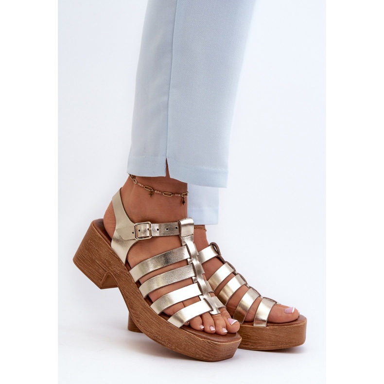 Step in style Sandalias Modelo Zazoo 40410 Dorado - Pisa con estilo amarillo 1 Step in style Sandalias Modelo Zazoo 40410 Dorado - Pisa con estilo amarillo 1