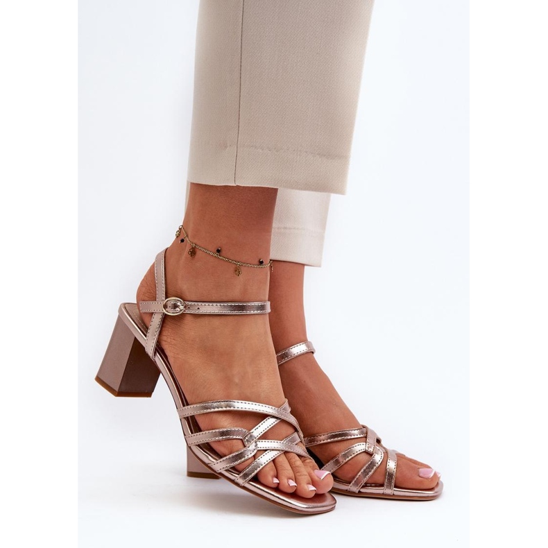 Step in style Sandalias Modelo Sergio Leone SK065 Dorado - Pisa con estilo amarillo 1 Step in style Sandalias Modelo Sergio Leone SK065 Dorado - Pisa con estilo amarillo 1