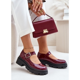 Step in style Zapatos Modelo Plikuria 1813-1 Bordo Lakier - Pisa con estilo rojo 1
