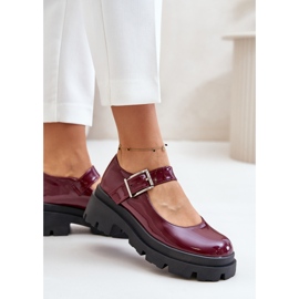 Step in style Zapatos Modelo Plikuria 1813-1 Bordo Lakier - Pisa con estilo rojo 2