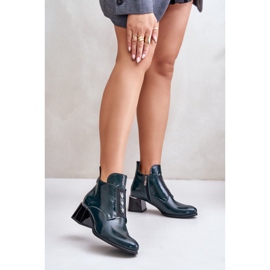 Step in style Botas Modelo Zazoo 60504 Barniz Verde Oscuro - Paso con estilo 1