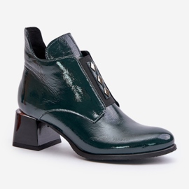 Step in style Botas Modelo Zazoo 60504 Barniz Verde Oscuro - Paso con estilo 2