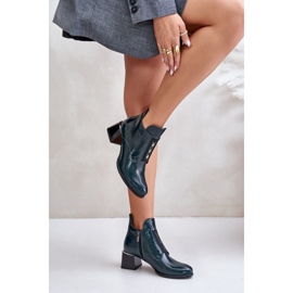 Step in style Botas Modelo Zazoo 60504 Barniz Verde Oscuro - Paso con estilo 3