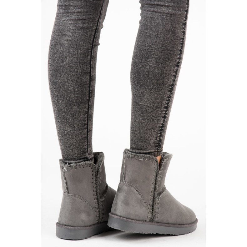 Botas de nieve de ante Kylie gris 1