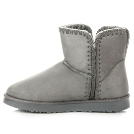 Botas de nieve de ante Kylie gris 3
